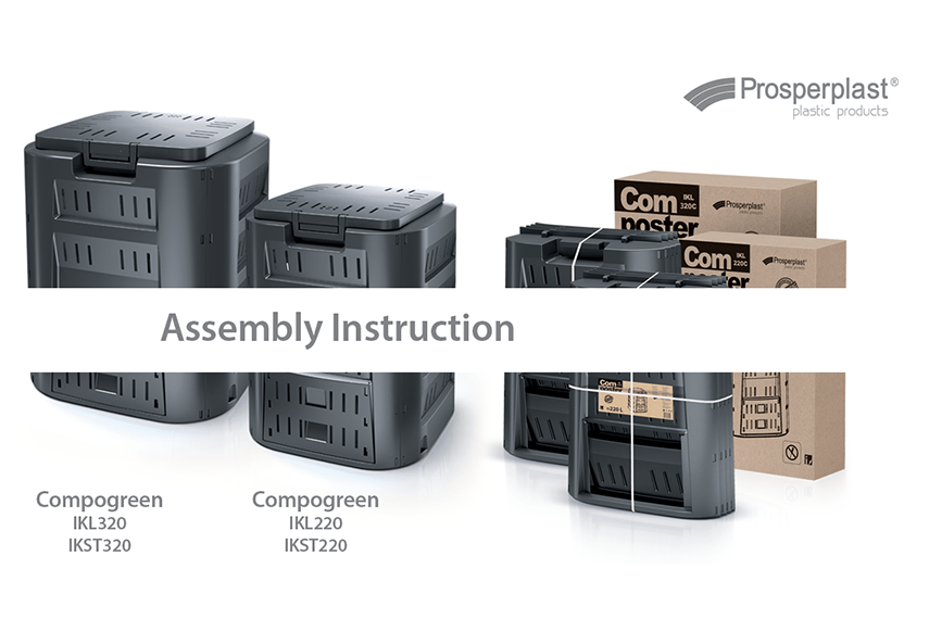 Jak zmontować kompostownik Compogreen IKST220, IKST320, IKL220, IKL320?