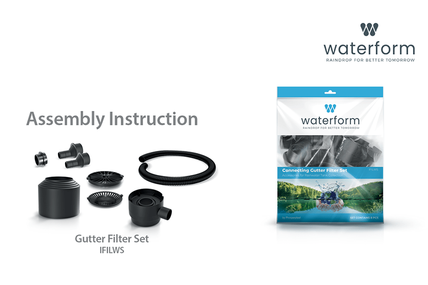 Jak zamontować rynnowy filtr do wody deszczowej Gutter Filter Set IFILWS?