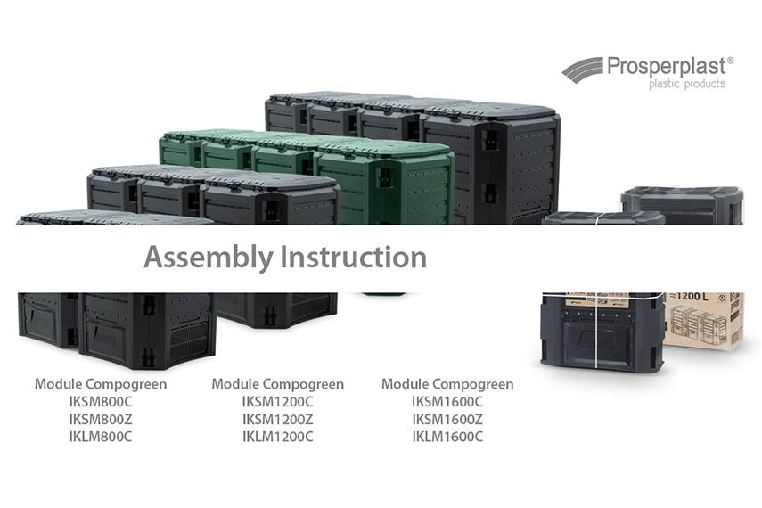 Jak zmontować kompostownik Module Compogreen IKSM800, IKSM1200, IKSM1600?