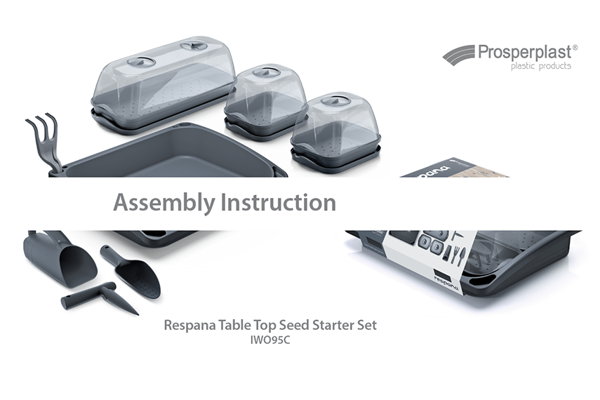 Jak złożyć zestaw mini szklarni Respana Table Top Seed Starter Set?
