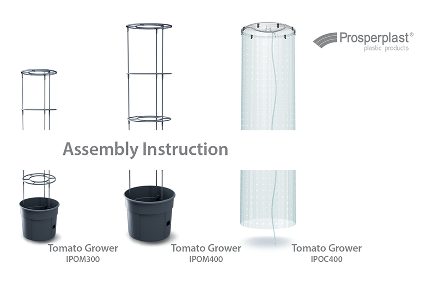 Jak zmontować doniczkę do uprawy pomidorów Tomato Grower IPOM300, IPOM400, IPOC400?