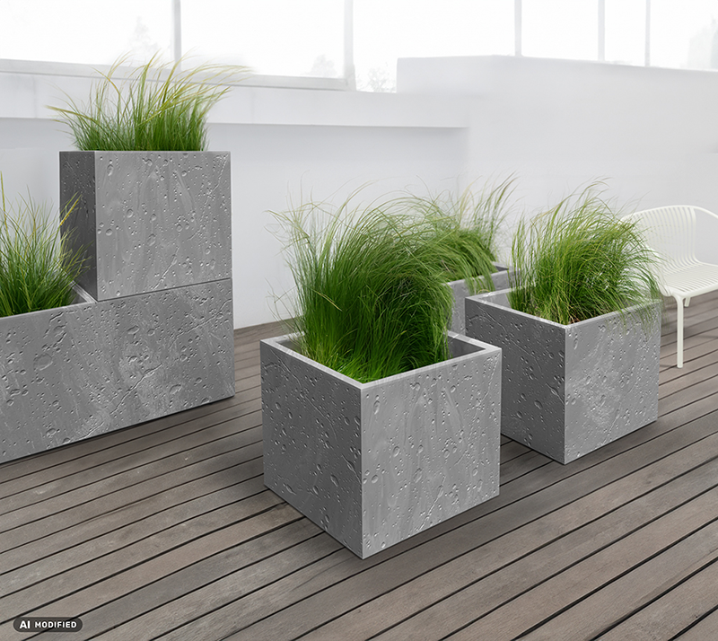Doniczka Sierra Case Beton Effect
